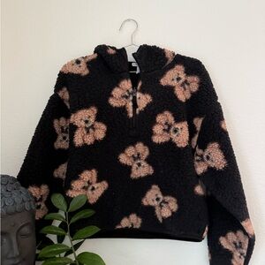 Cozy Black and Tan Teddy Fleece